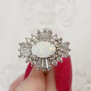 Bomb party fire opal ring.